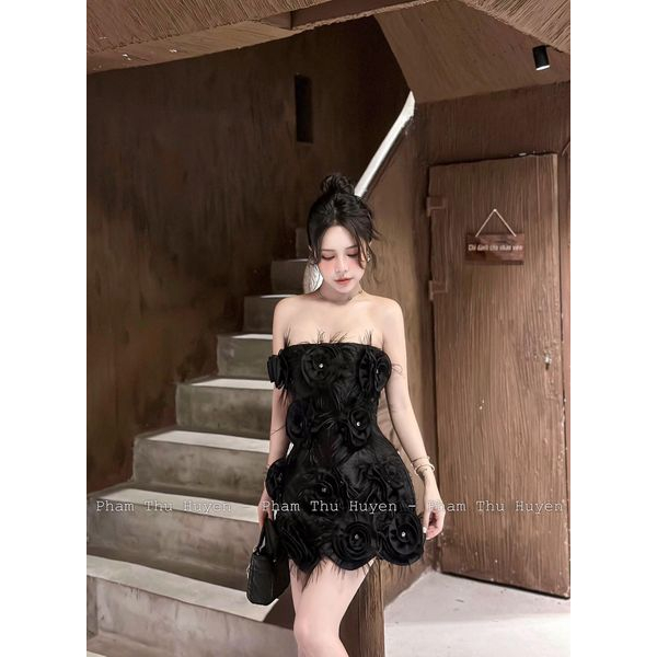 VÁY QUÂY HOA LÔNG