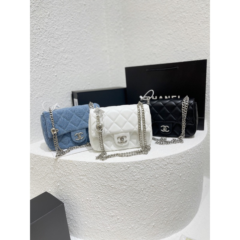 Túi Cha_nel quai chuông tim full box nam châm hàng vip sz21