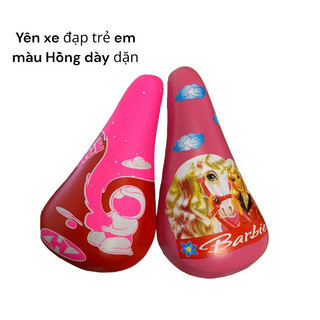Yên xe đạp trẻ em đáng yêu dành cho xe bé gái màu Hồng