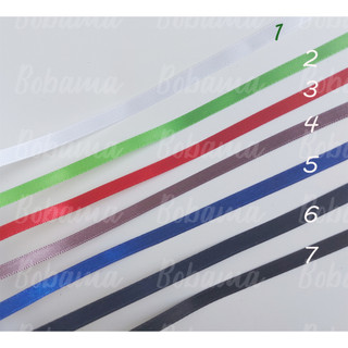 10 mét ruy băng satin một mặt 6mm dùng trang trí