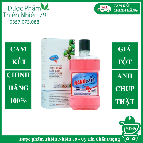 Nước Súc Miệng Khử Mùi Hôi Miệng NANOCARE Tinh Chất Mật Cau Đánh Bay Vi Khuẩn
