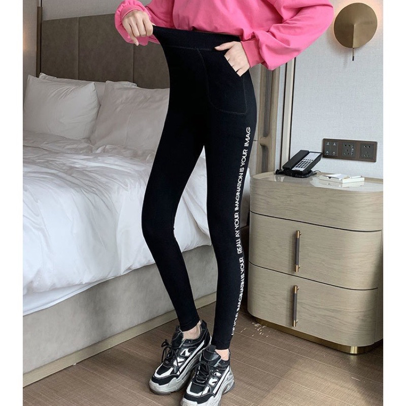 Quần Legging Dài, Nâng Mông Cạp Cao Siêu Hot Siêu Co Giãn Loại 1