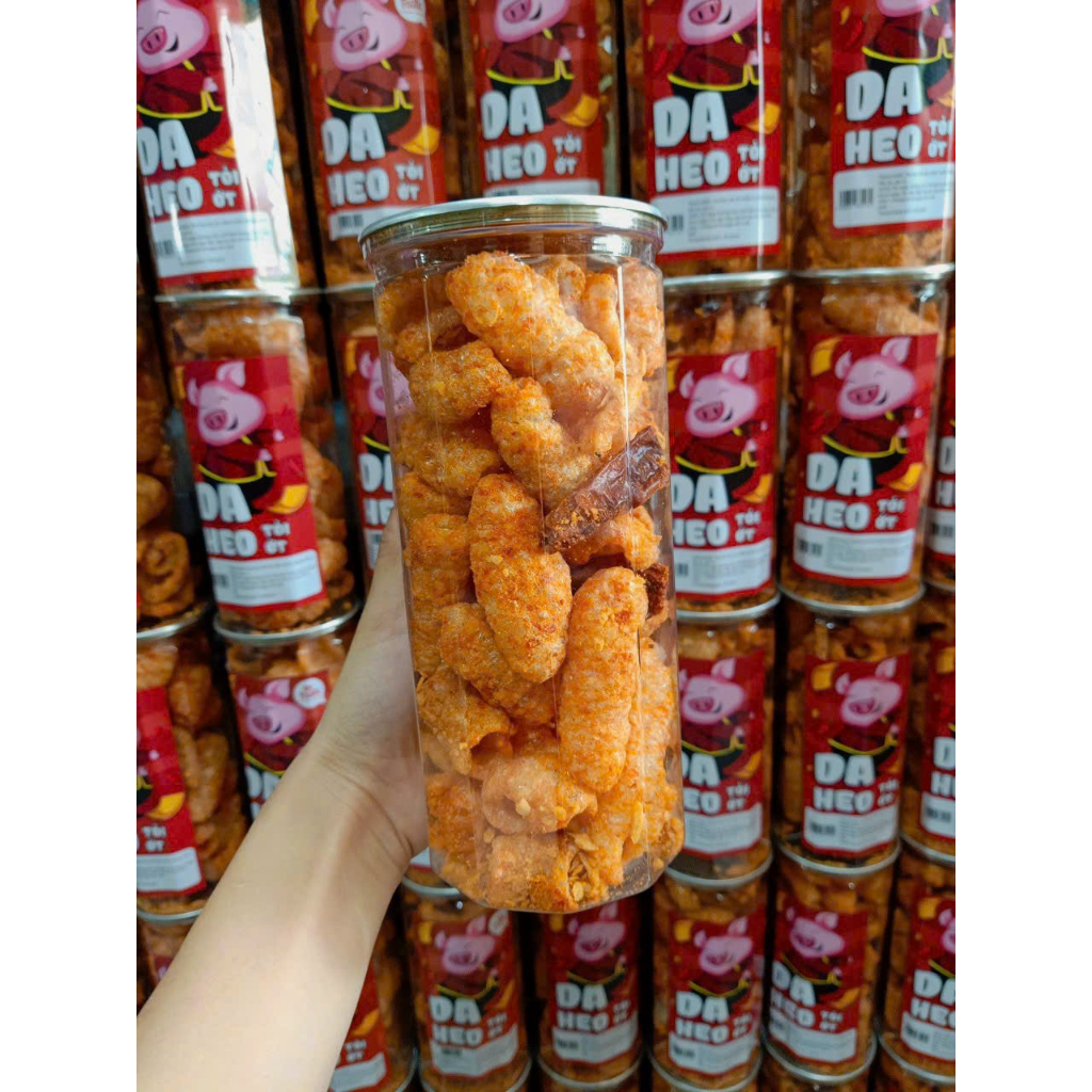 150gr Da heo tỏi ớt cay cay - ĂN GÌ SÀI GÒN, da heo nguyên miếng chiên giòn rụm, ăn là ghiền