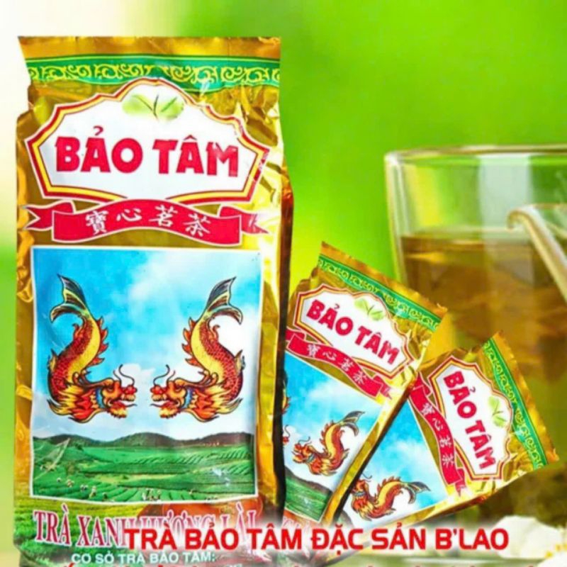 (pha bán quán rất ngon) 1 gói trà lài bảo tâm gói lớn 350G