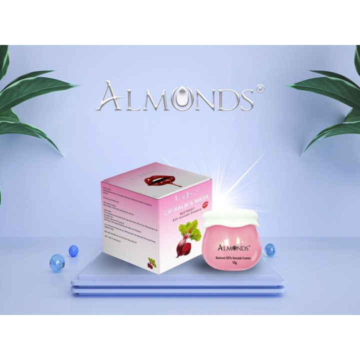 SÁP DƯỠNG MÔI CỦ DỀN ALMONDS ( KÈM QUÀ TẶNG )