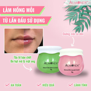 SÁP DƯỠNG MÔI CỦ DỀN ALMONDS ( KÈM QUÀ TẶNG )