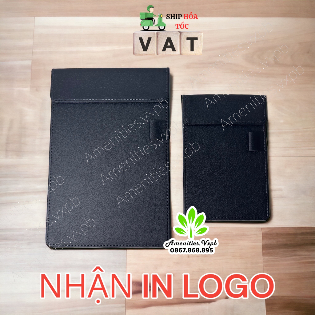 Bìa da, Sổ Menu A4, kẹp file tài liệu A5, A6 bằng da sử dụng trong nhà hàng, khách sạn hoặc văn phòng... Amenities.vxpb