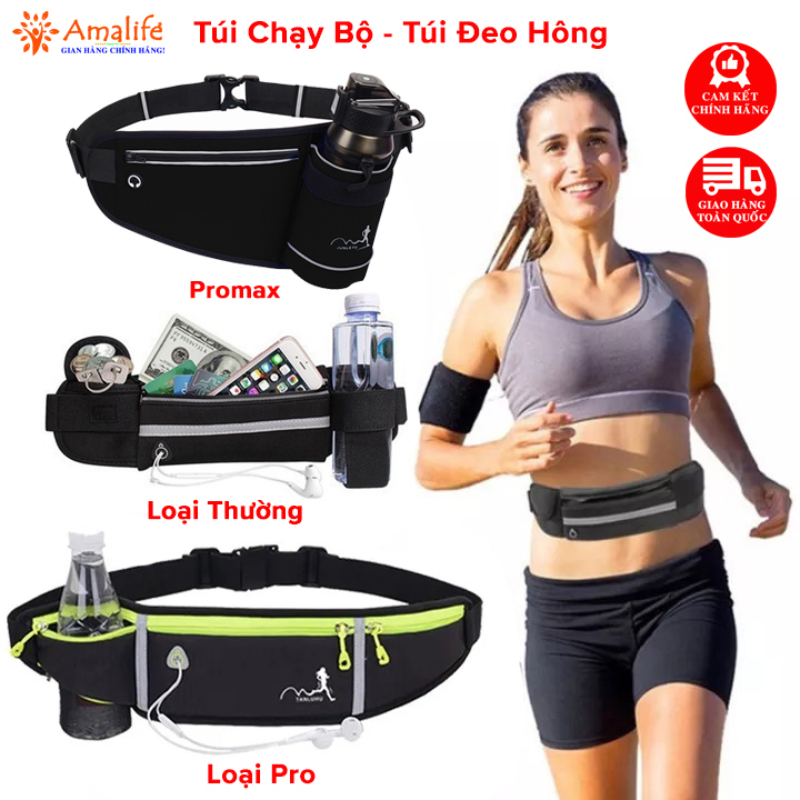 Túi Đeo Hông Bụng Chạy Bộ, Đai Đeo Điện Thoại Chạy Bộ Tập Gym, Tập Thể Thao Nhiều Ngăn Nam Nữ Cao Cấp Chính Hãng Amalife