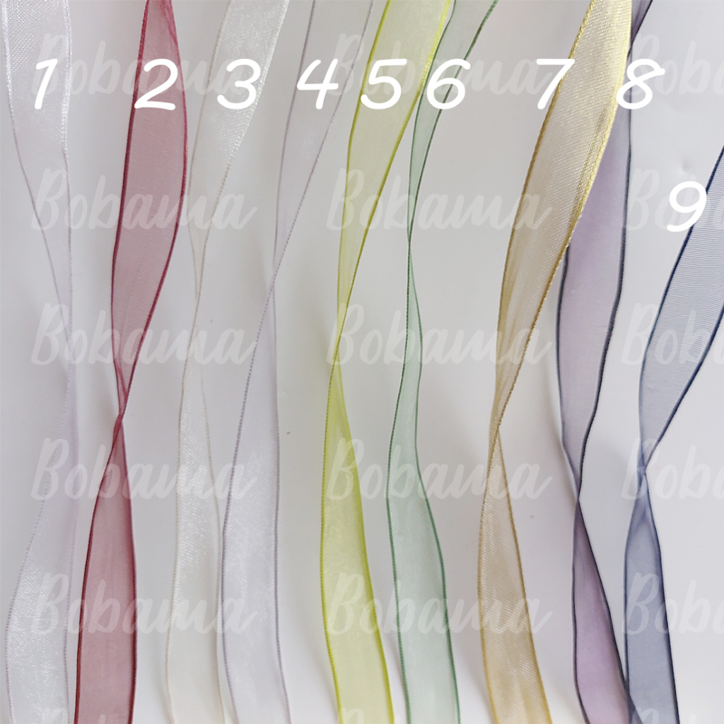 5 mét ruy băng voan viền kẽm 15mm dùng trang trí