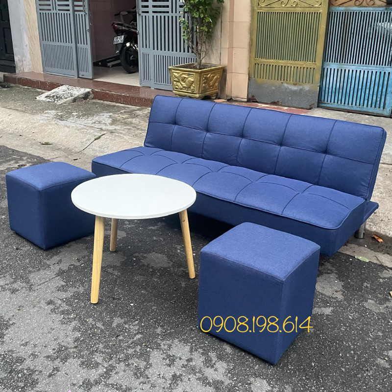 Thanh lý ghế Sofa Bed Giá Rẻ - Sofa Giường đa năng chân kim loại