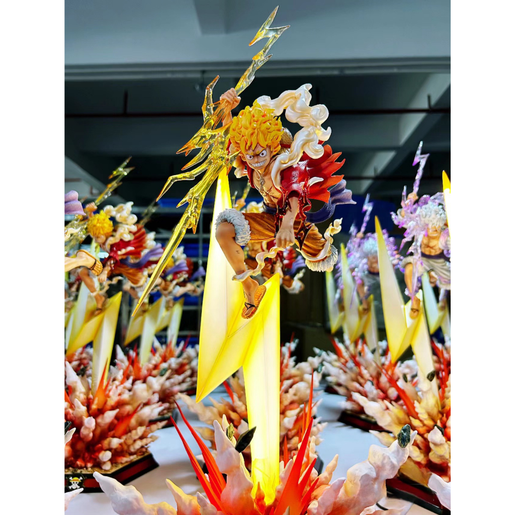 MH78 Mô Hình Cao Cấp Monkey D Luffy Gear 5 Nika Cầm Tia Sét Cao 46cm - Mô Hình One Piece