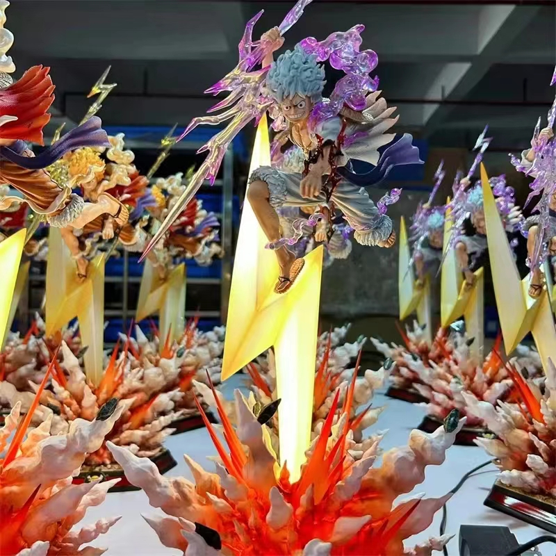 MH78 Mô Hình Cao Cấp Monkey D Luffy Gear 5 Nika Cầm Tia Sét Cao 46cm - Mô Hình One Piece