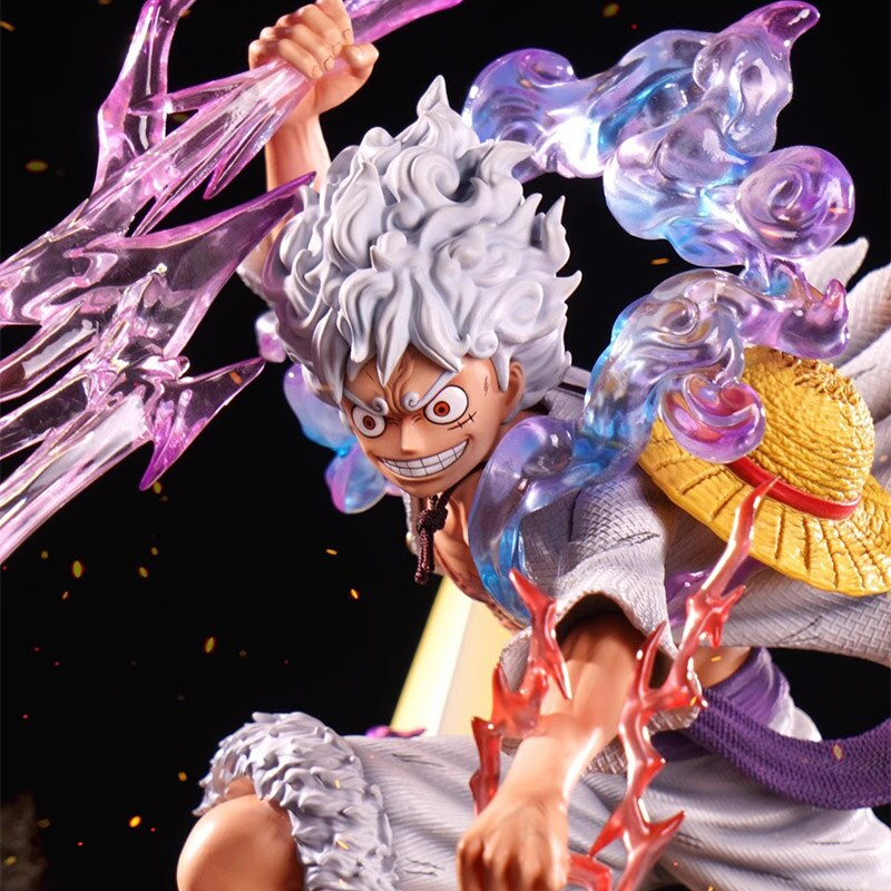 MH78 Mô Hình Cao Cấp Monkey D Luffy Gear 5 Nika Cầm Tia Sét Cao 46cm - Mô Hình One Piece