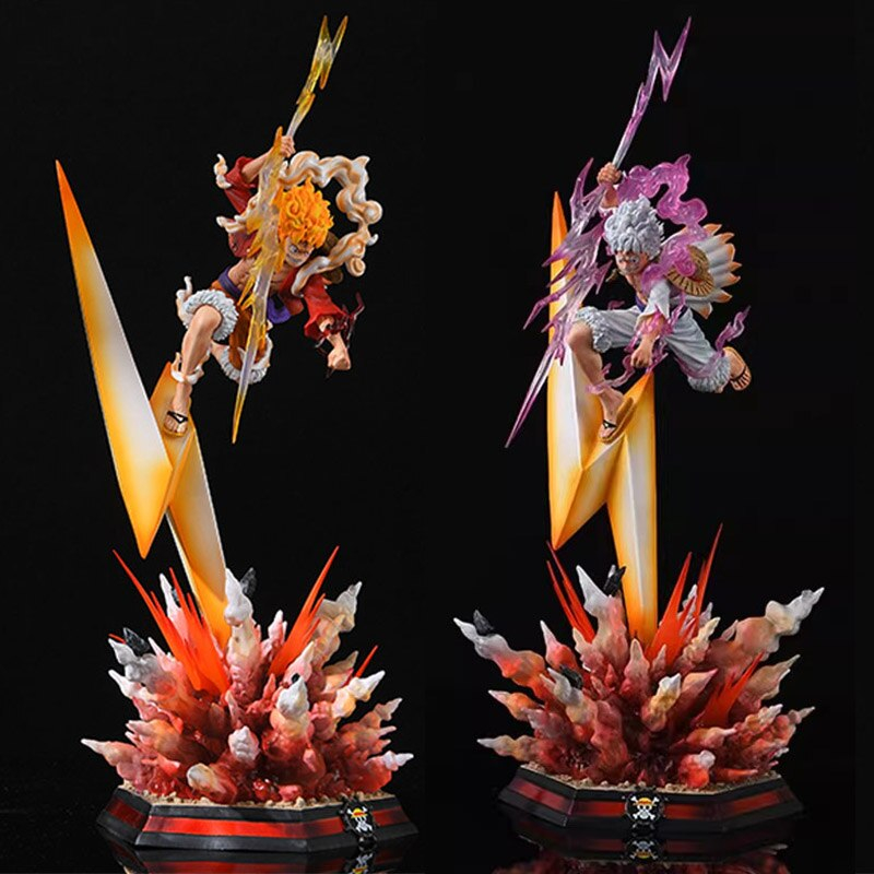 MH78 Mô Hình Cao Cấp Monkey D Luffy Gear 5 Nika Cầm Tia Sét Cao 46cm - Mô Hình One Piece