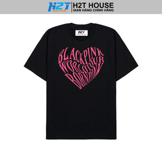 Áo thun tay lỡ born pink blackpink world tour 2023 cotton form rộng - h2t house