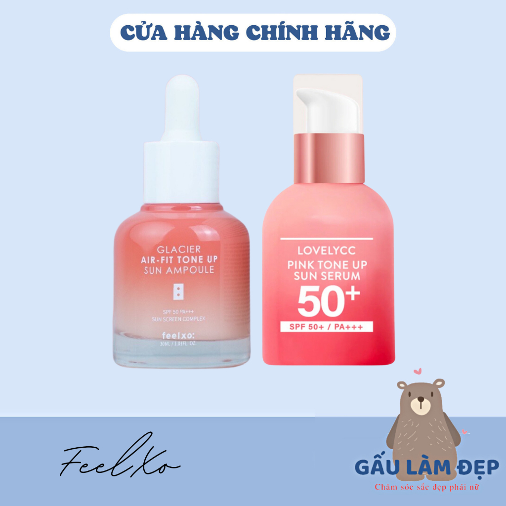 Tinh Chất Chống Nắng Nâng Tone Feelxo Glacier Air - Fit Up Sun Ampoule - 30ml