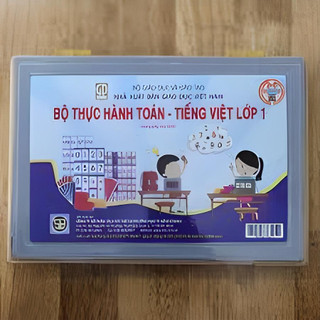 Bộ 1 hộp thực hành toán và tiếng việt lớp 1 stb-ctst