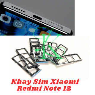 Khay đựng sim Xiaomi Redmi Note 12 có 3 màu xanh lá ,đen , xanh dương