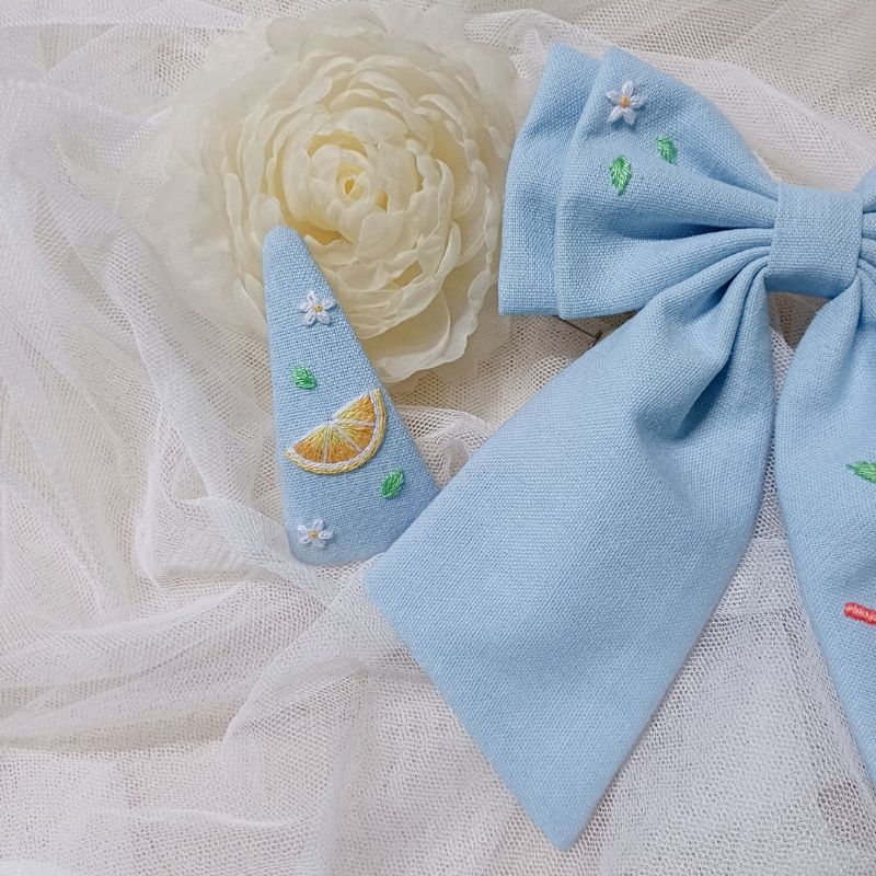 Kẹp tóc thêu tay handmade