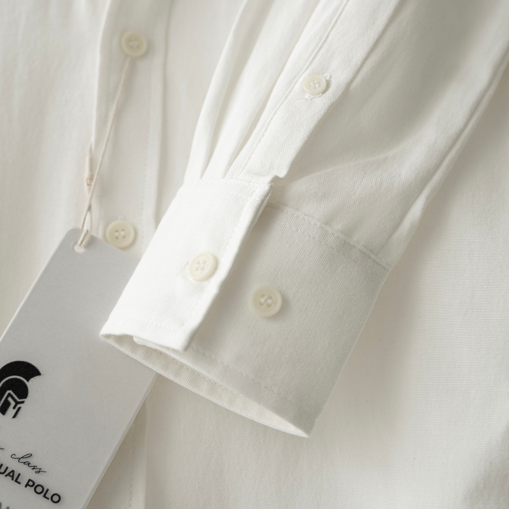 Áo sơ mi trơn tay dài POLOMANOR vải Oxford phiên bản cao cấp, trẻ trung, thanh lịch