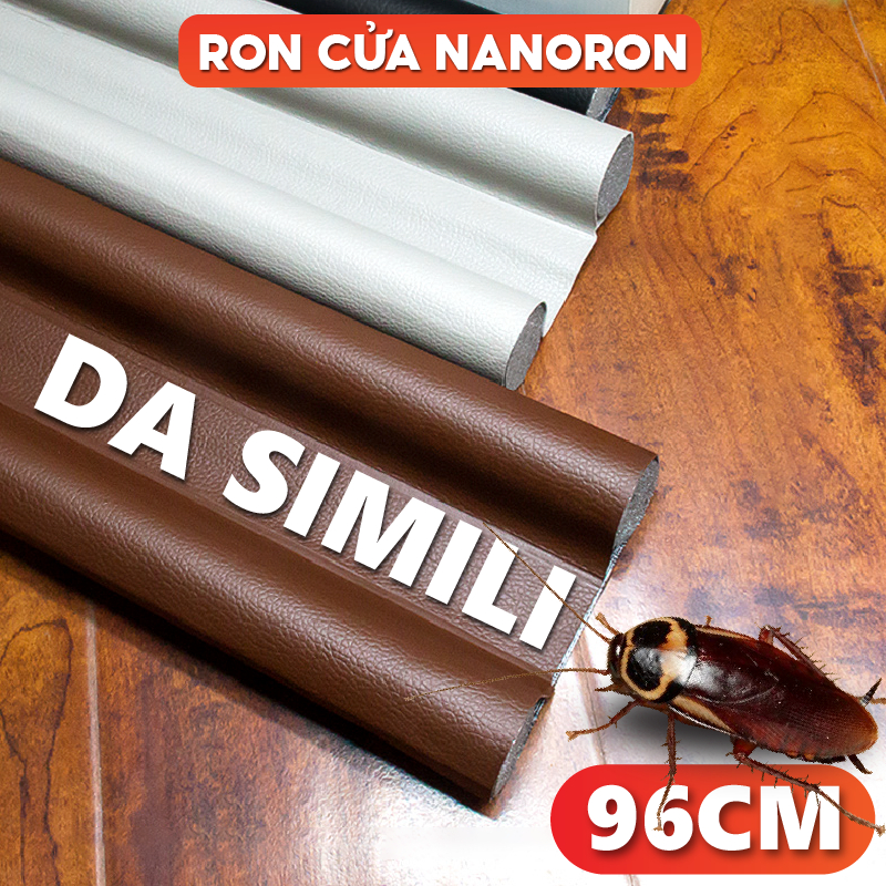 Thanh chặn cửa đa năng chống côn trùng NANORON Nẹp xốp bọc da ngăn gió điều hòa siêu bền loại mới, ron nhét đáy cửa