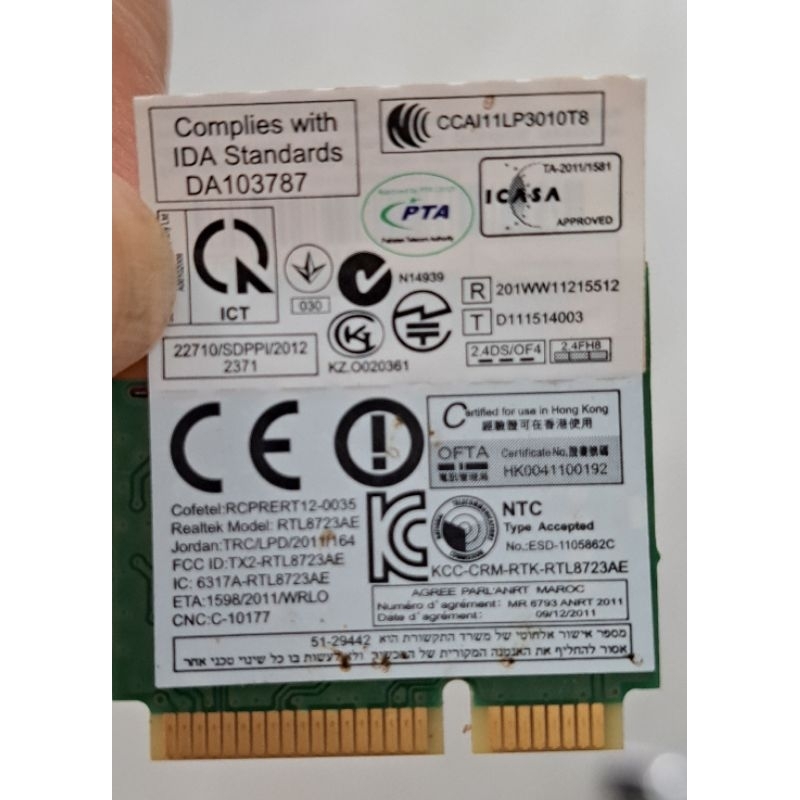 Card wifi laptop bóc máy