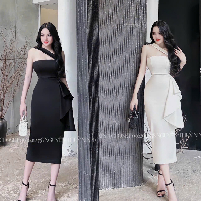 Đầm nữ dự tiệc,đầm body cổ dây cúp ngực kèm mút eo thả bèo duyên dáng cho nữ đi tiệc,đi chơi,đi dạo