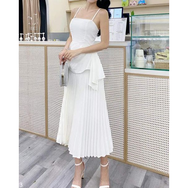 ĐẦM TIỆC DẬP LY TÙNG( ĐEN ,TRẮNG)