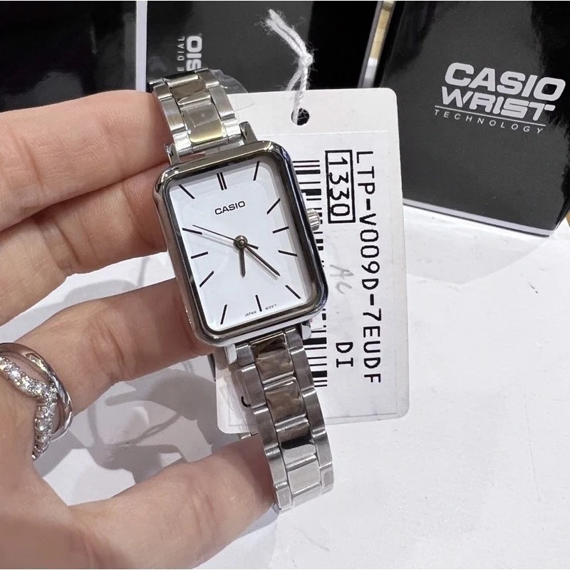 Đồng hồ Casio nữ LTP-V009D-7EUDF dây kim loại chính hãng