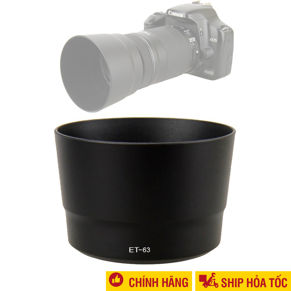 Lens hood Canon ET-63 cho Ống kính Canon EF-S 55-250mm f/4-5.6 IS STM Loa che nắng ET 63