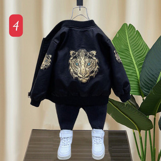 Áo khoác da sành điệu cho bé trai