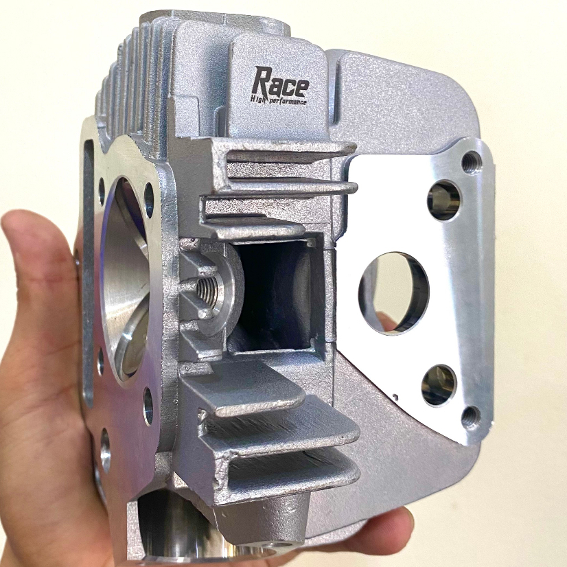 Vỏ đầu Wave độ chảo tròn piston 54-56 | Super Head - RACE Van 24 28 Racing dùng cho Dream Wave EX5 MR1