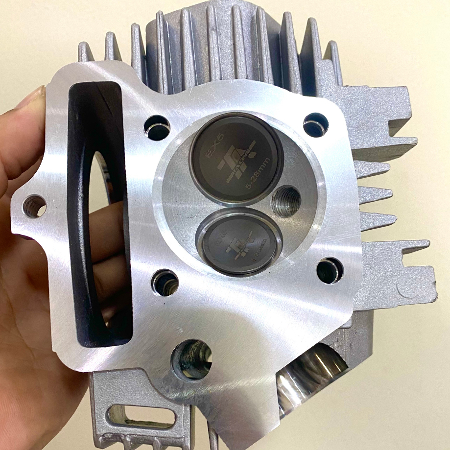 Vỏ đầu Wave độ chảo tròn piston 54-56 | Super Head - RACE Van 24 28 Racing dùng cho Dream Wave EX5 MR1