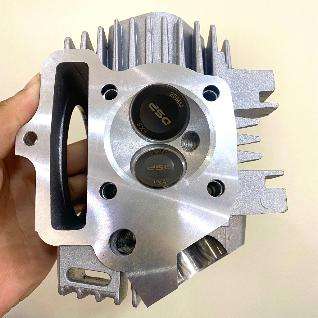 Vỏ đầu Wave độ chảo tròn piston 54-56 | Super Head - RACE Van 24 28 Racing dùng cho Dream Wave EX5 MR1