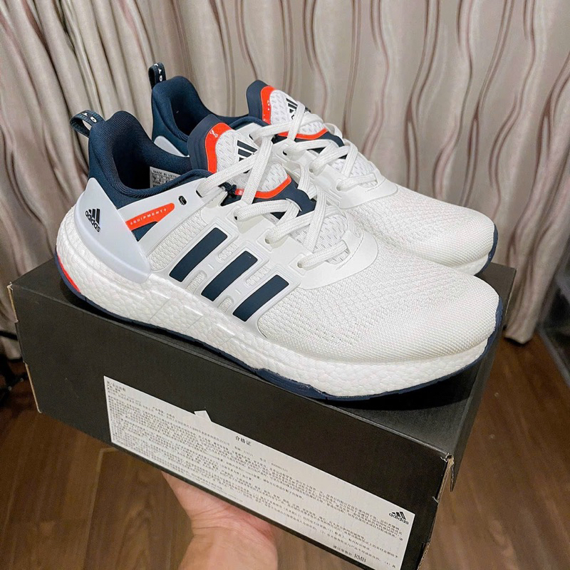 Giày thể thao EQT Equipment Plus màu White Navy - Nhẹ êm thoáng khí Boost nén