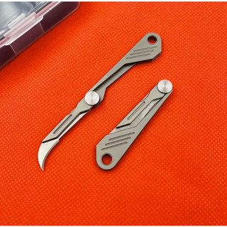 Móc khóa Tacray EDC titanium folding