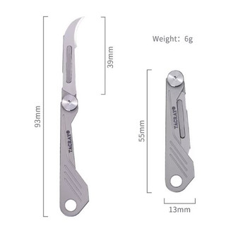 Móc khóa Tacray EDC titanium folding