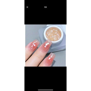 Gel hũ nhũ xà cừ trang trí móng tay