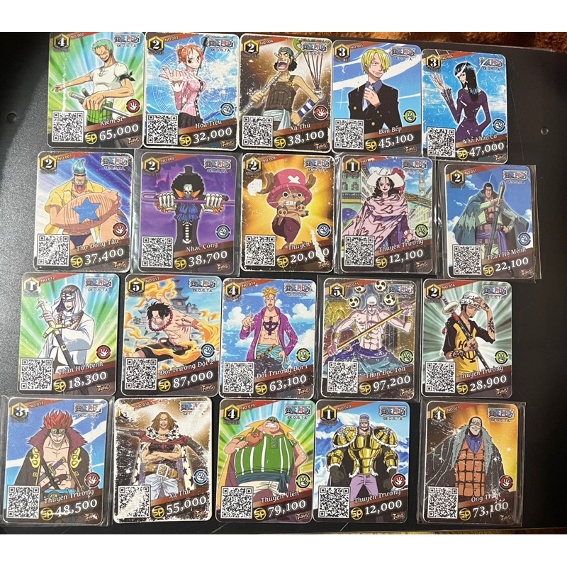 combo full truy nã onepiece toonies (105/110)