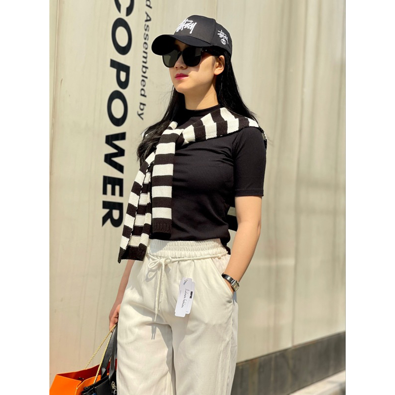 Quần linen lưng thun Shojo có dây