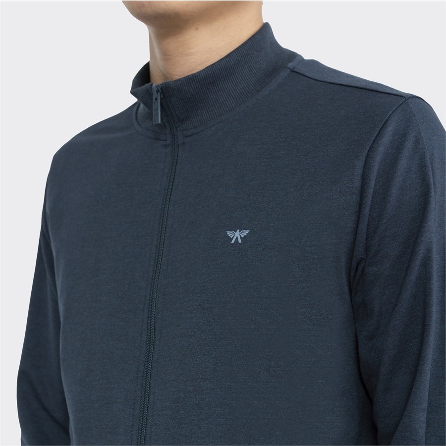 Bộ đồ  thu đông nam  kéo khóa Aristino cotton  mềm co giãn nhẹ  bo gấu ALH006W2-