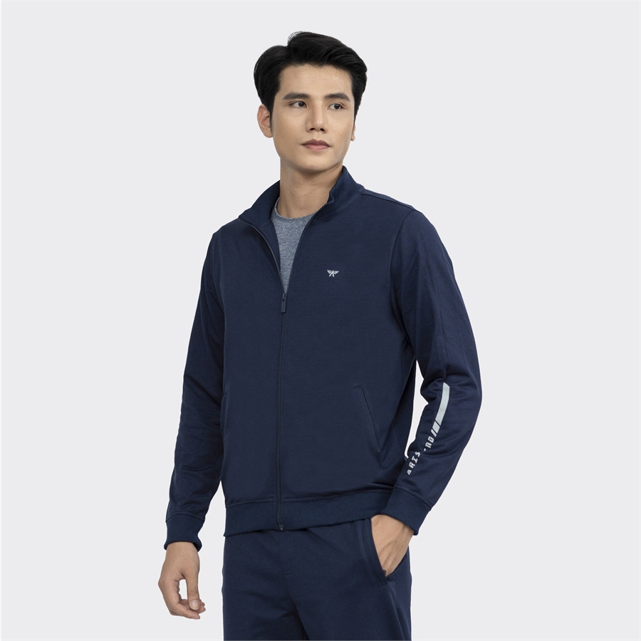 Bộ đồ  thu đông nam  kéo khóa Aristino cotton  mềm co giãn nhẹ  bo gấu ALH006W2-