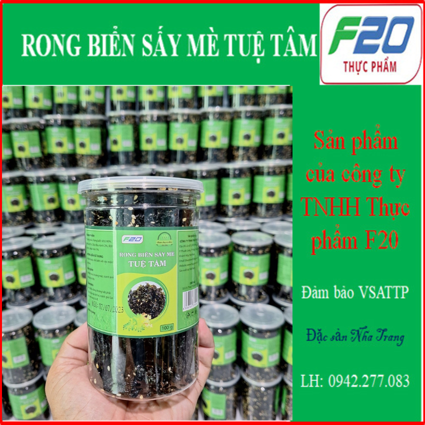 Rong biển ăn liền - rong biển sấy mè Tuệ Tâm - rong biển trộn cơm - rong biển khô ăn liền