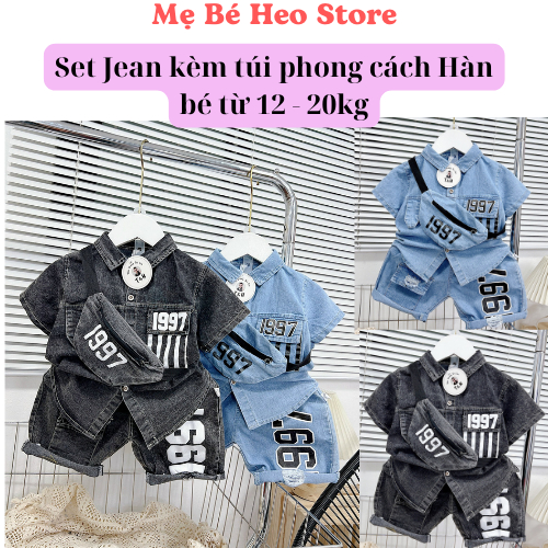 Set đồ bộ cho bé trai cực chất - phong cách Hàn sang chảnh cho bé từ 12-20kg