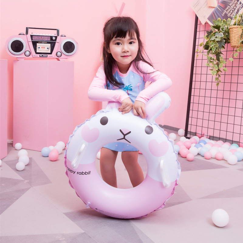 Phao bơi hình tròn cho trẻ em có tay cầm ngộ nghĩnh dễ thương