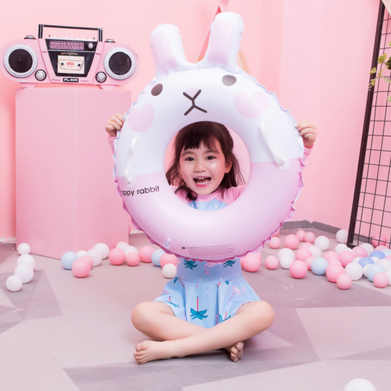Phao bơi hình tròn cho trẻ em có tay cầm ngộ nghĩnh dễ thương