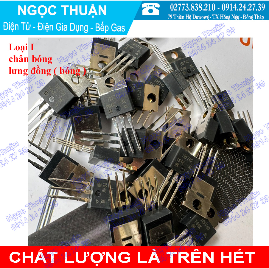Mosfet IRF740 KÊNH N  10A 400V