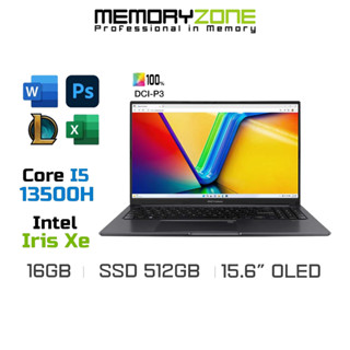 Laptop Asus Vivobook 15 OLED A1505VA-L1114W (i5-13500H, Iris Xe Graphics, Ram 16GB DDR4, SSD 512GB, 15.6 Inch OLED FHD)