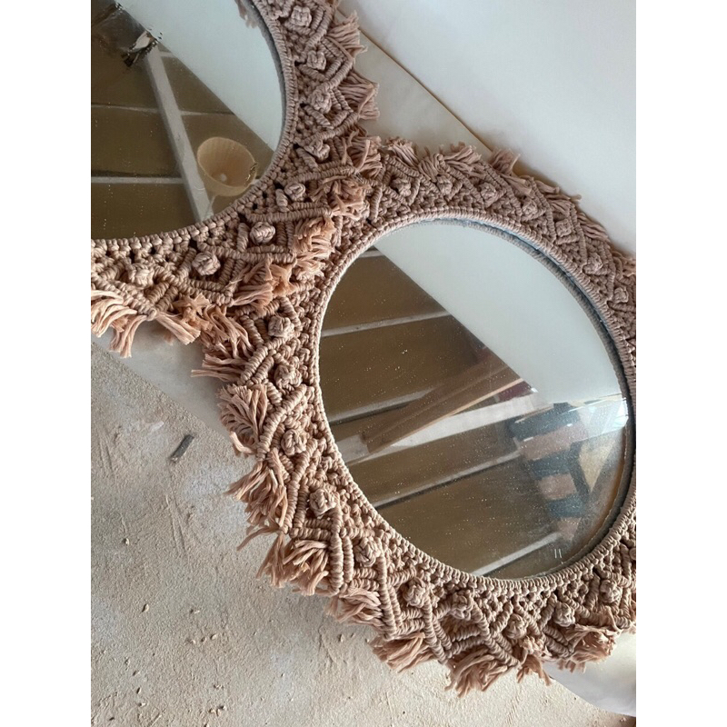 Gương trang trí tường, gương treo decor phòng tắm gương trang trí boho