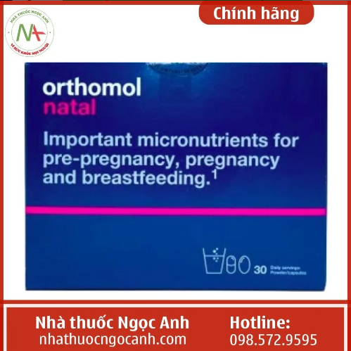 Orthomol Natal nhập khẩu từ Đức - bổ sung vitamin và dưỡng chất cho bà bầu - Nhà thuốc Ngọc Anh
